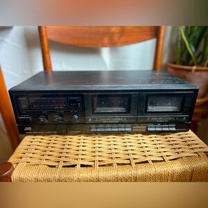 Vintage JVC TD-W106 Stereo Double Cassette Deck Dual Tape Player Recorder Audio